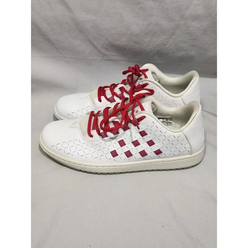 Nike Air Jordan Illusion Low White Red Checkered Sneakers 10 Mens 705146-104‎